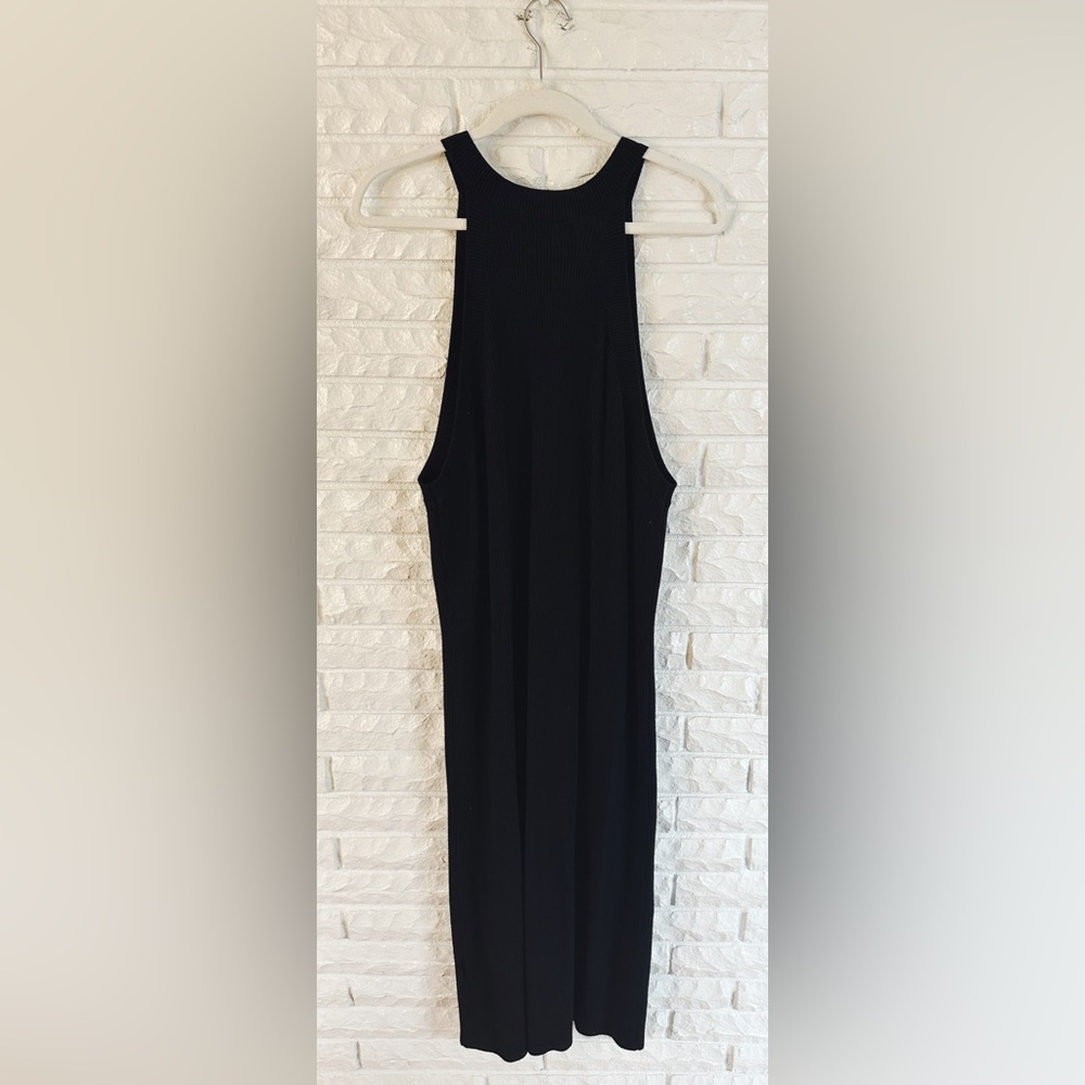 Old Navy Black Midi Tank Dress